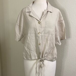 5/O Small‎ Short Sleeve Button down Top